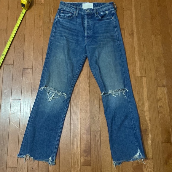 MOTHER SUPERIOR THE TRIPPER CHEW IN CRYIN COWBOYS HI RISE DISTRESSED SEMI-RIDIG - Picture 9 of 15